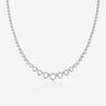 14K Graduated Tennis Necklace