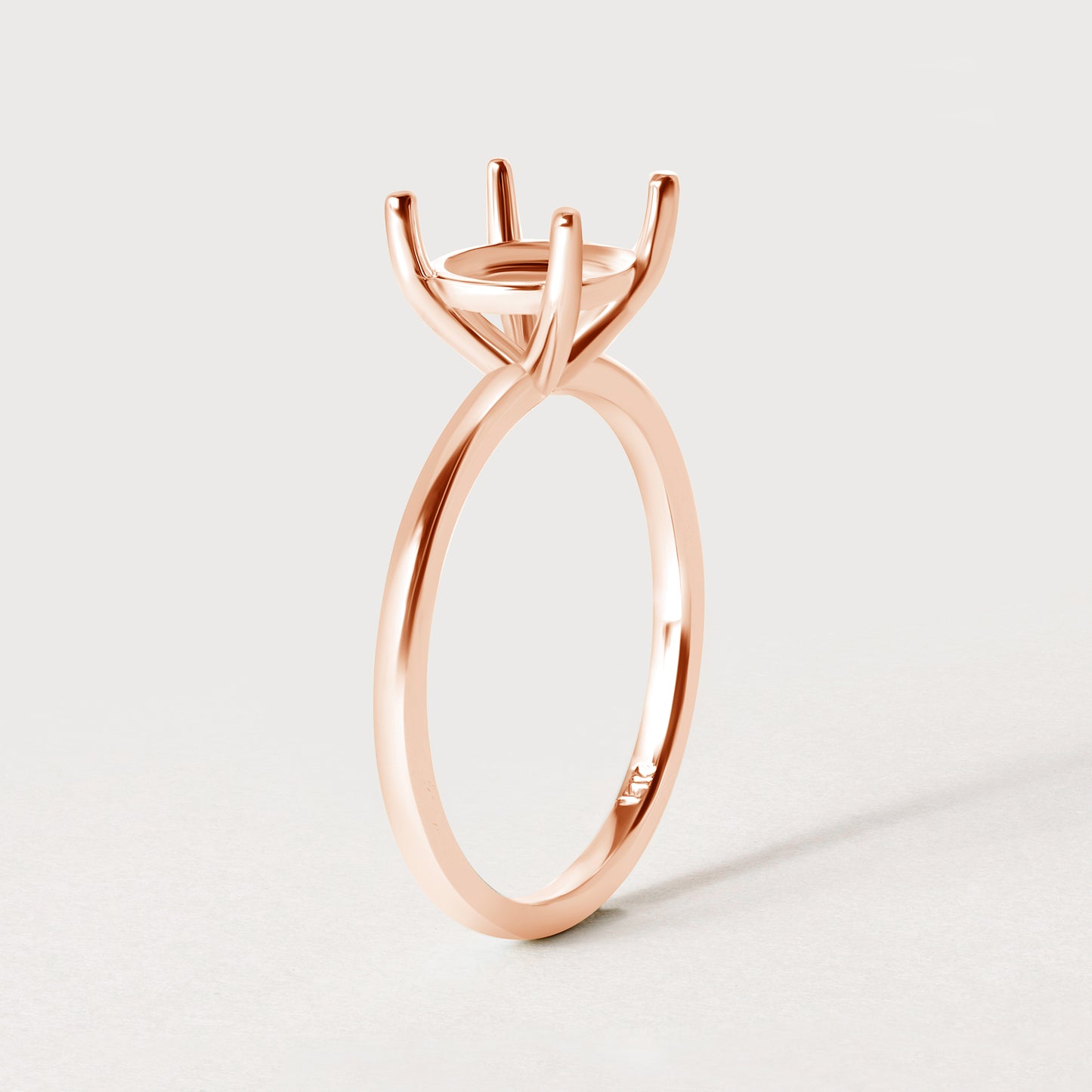 14K Classic Round Solitaire Size 6.