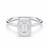 14K Bezel Set Emerald Solitaire Size 6.5