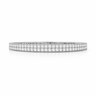 14K Double Row Illusion Flexible Bangle