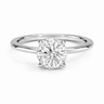 14K Cathedral Round Solitaire Size 7.