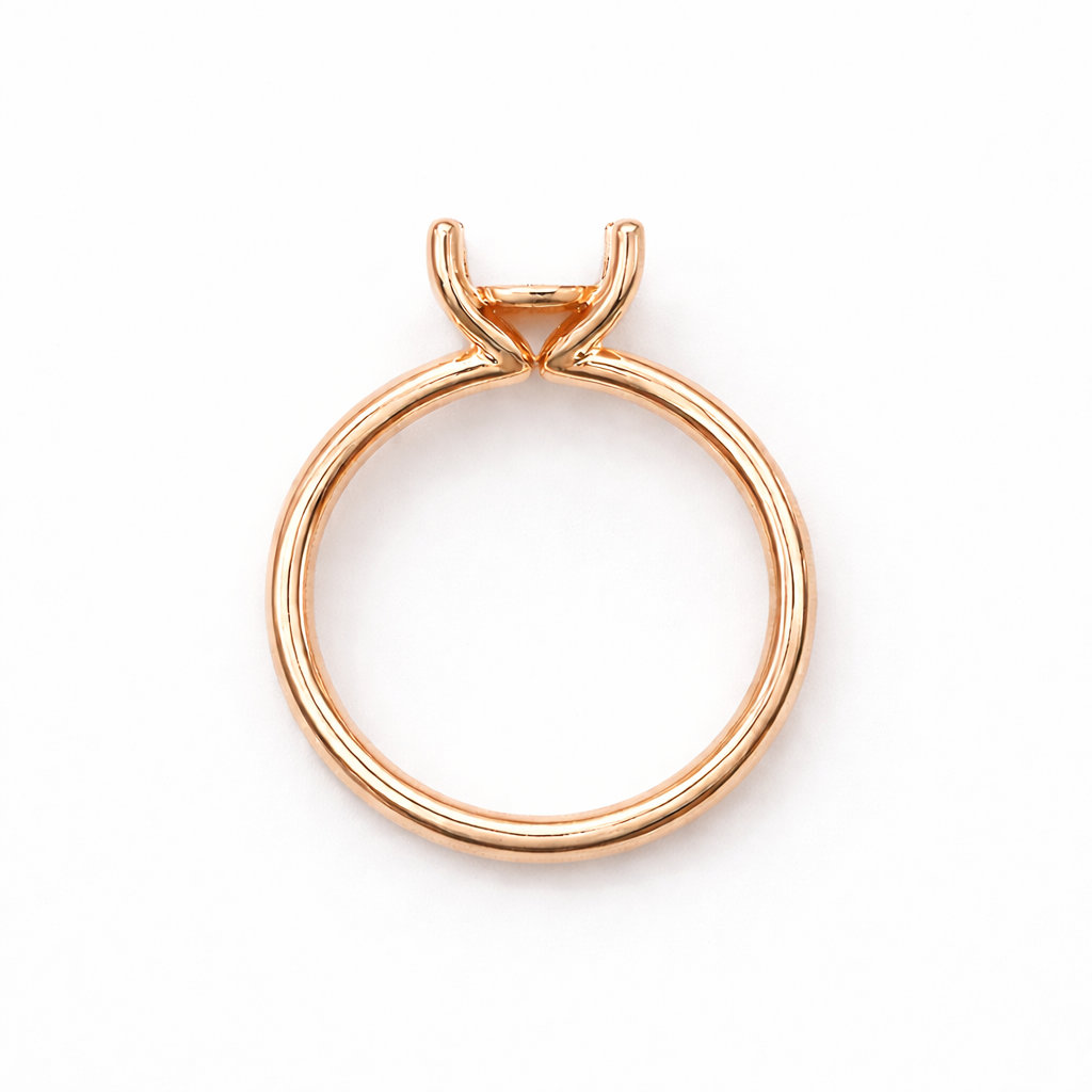 14K Low Base Round Solitaire Size 7.