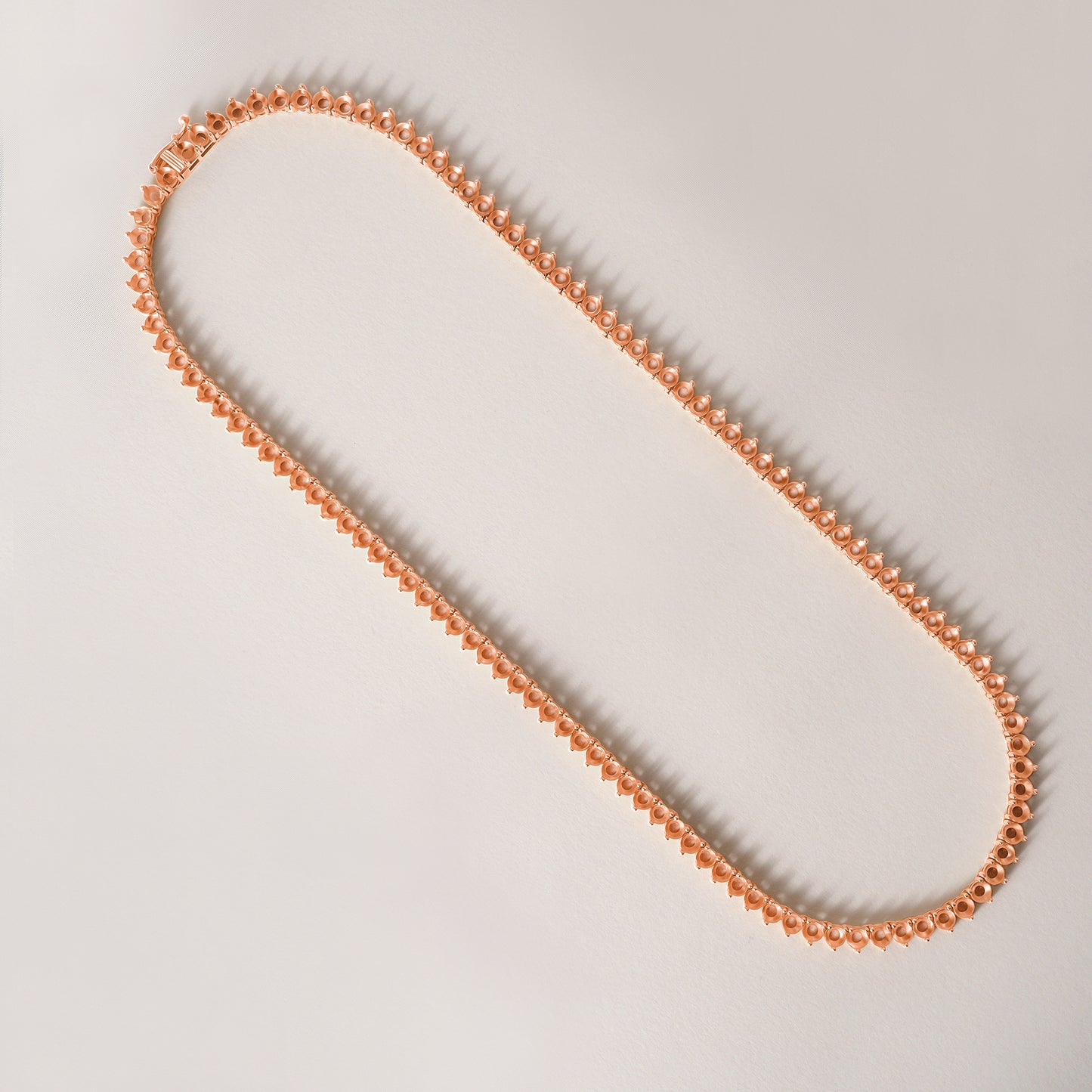 14K 3 Prong Tennis Necklace