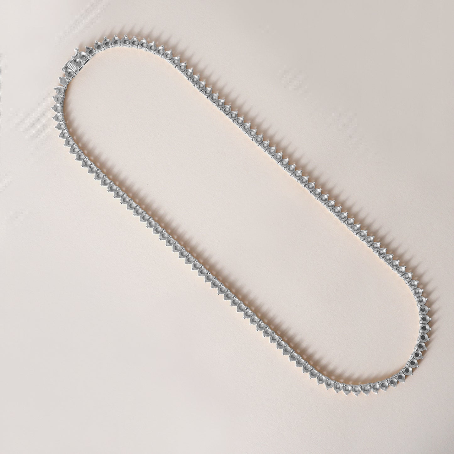 14K 3 Prong Tennis Necklace