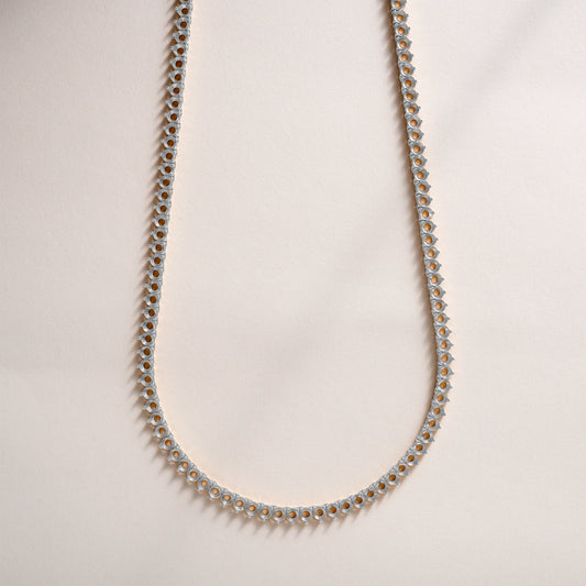 14K 3 Prong Tennis Necklace