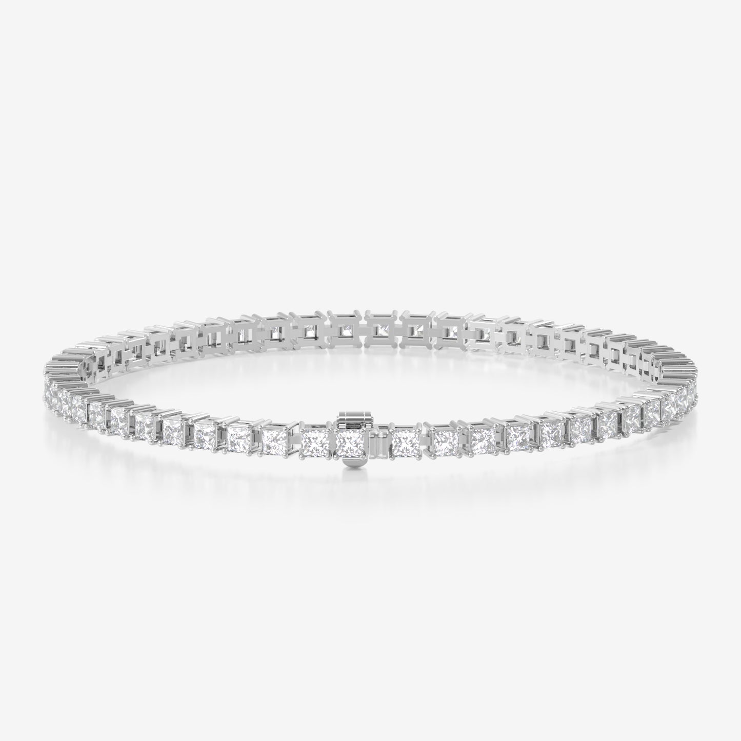 14K Princess Tennis Bracelet