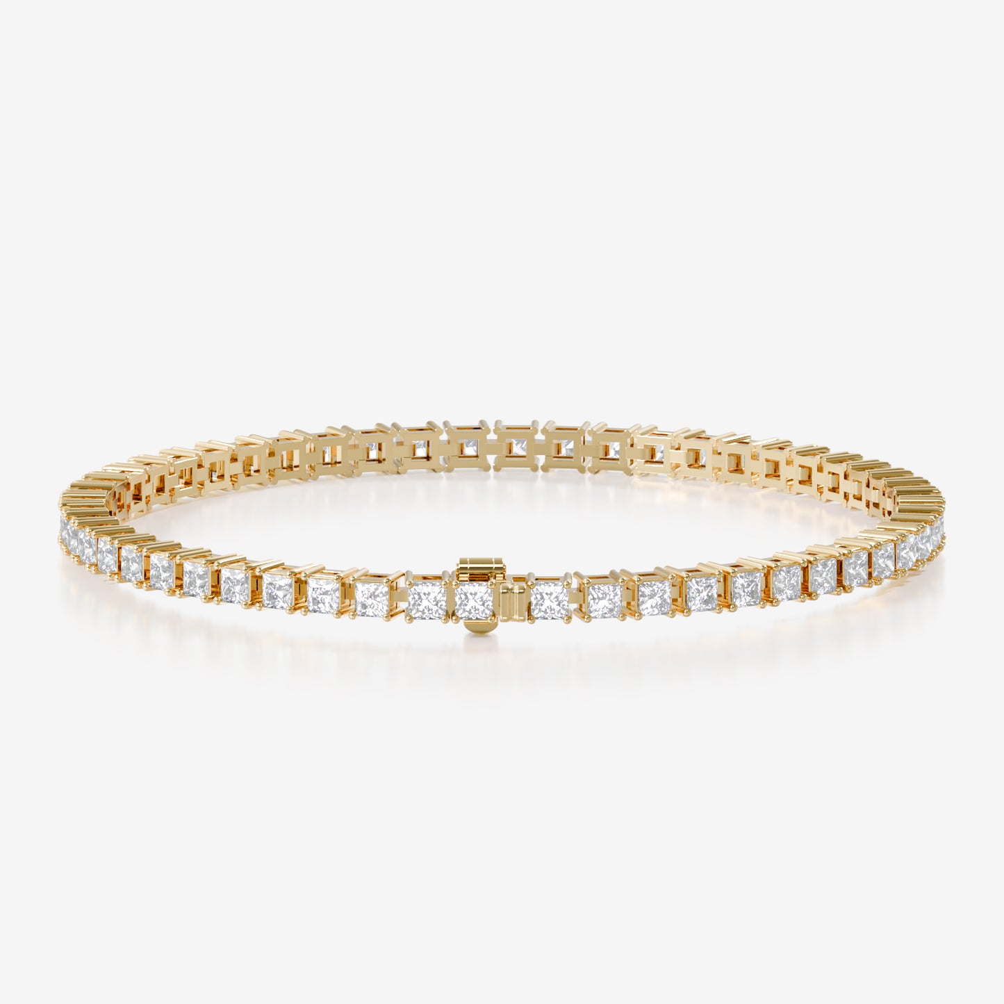 14K Princess Tennis Bracelet