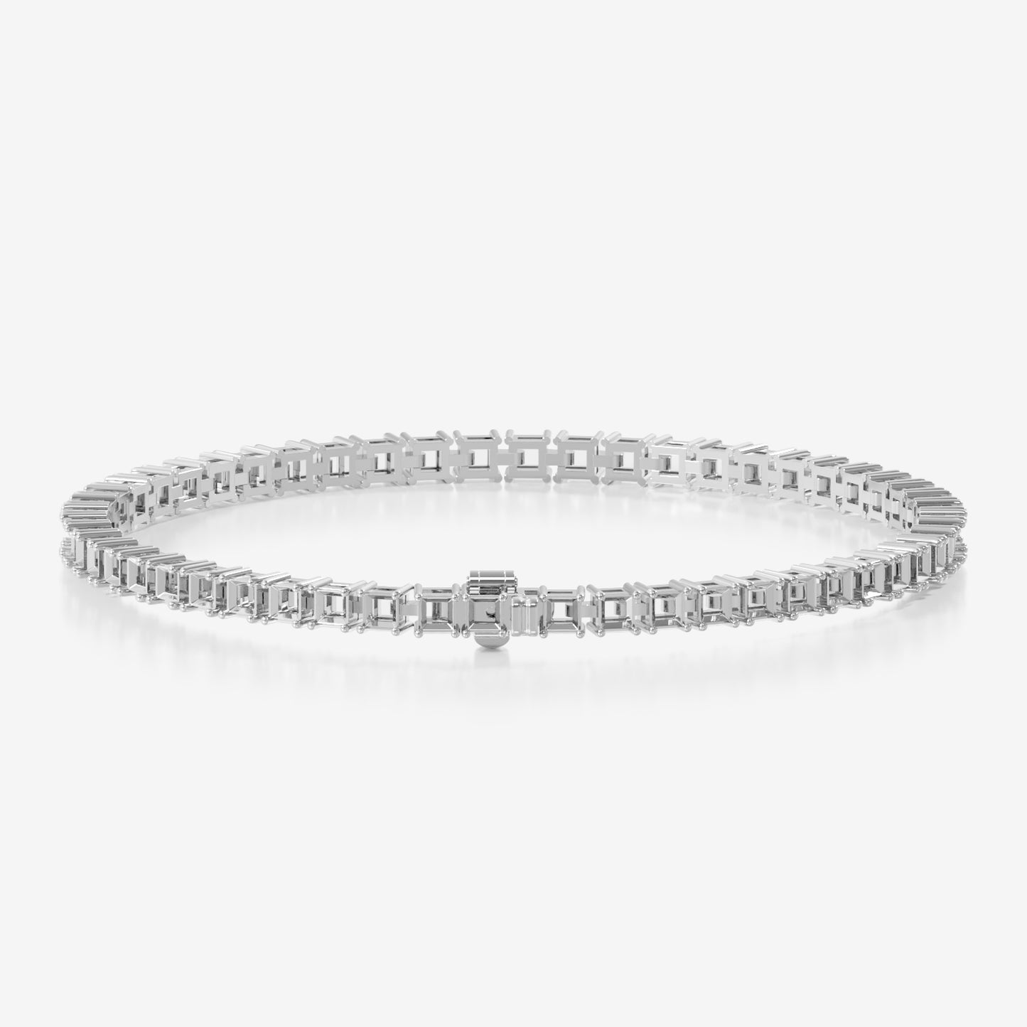 14K Princess Tennis Bracelet
