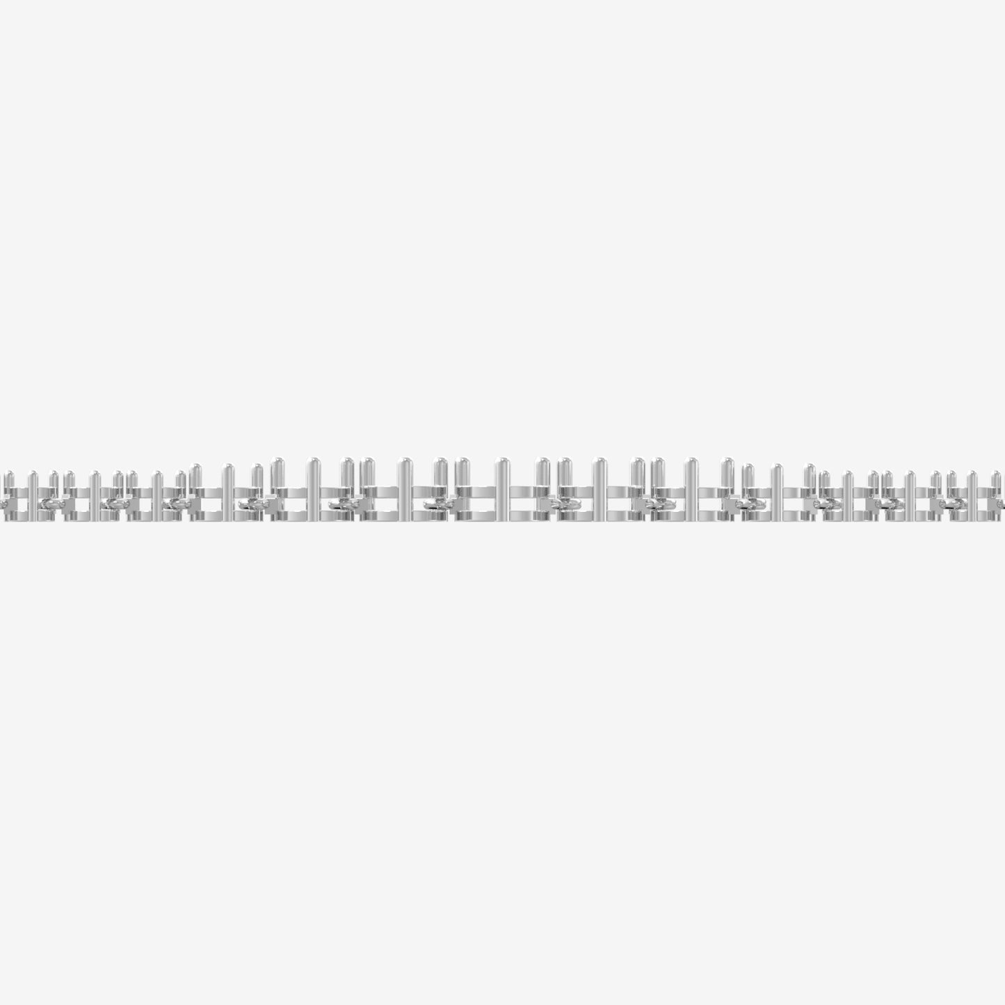 14K Graduated Tennis Necklace