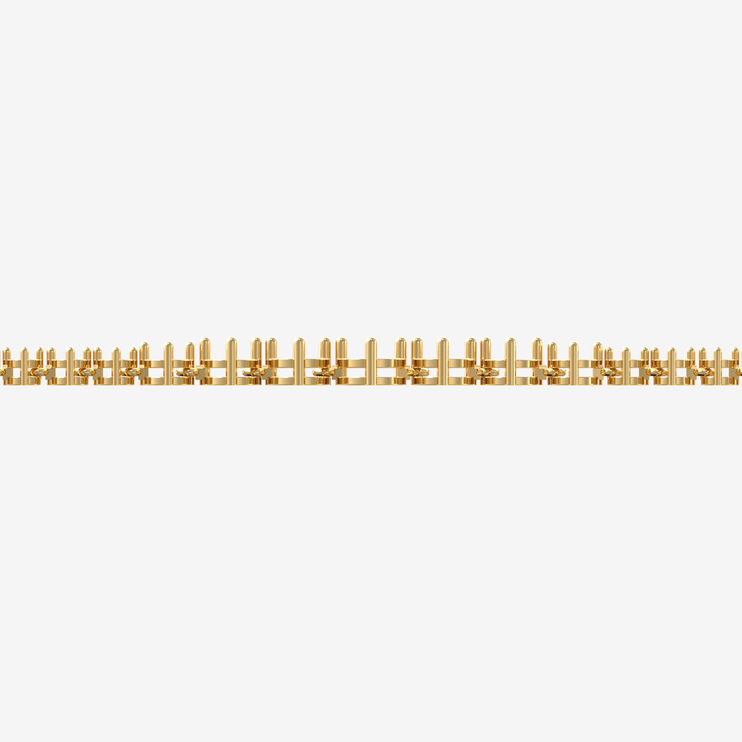 14K Graduated Tennis Necklace