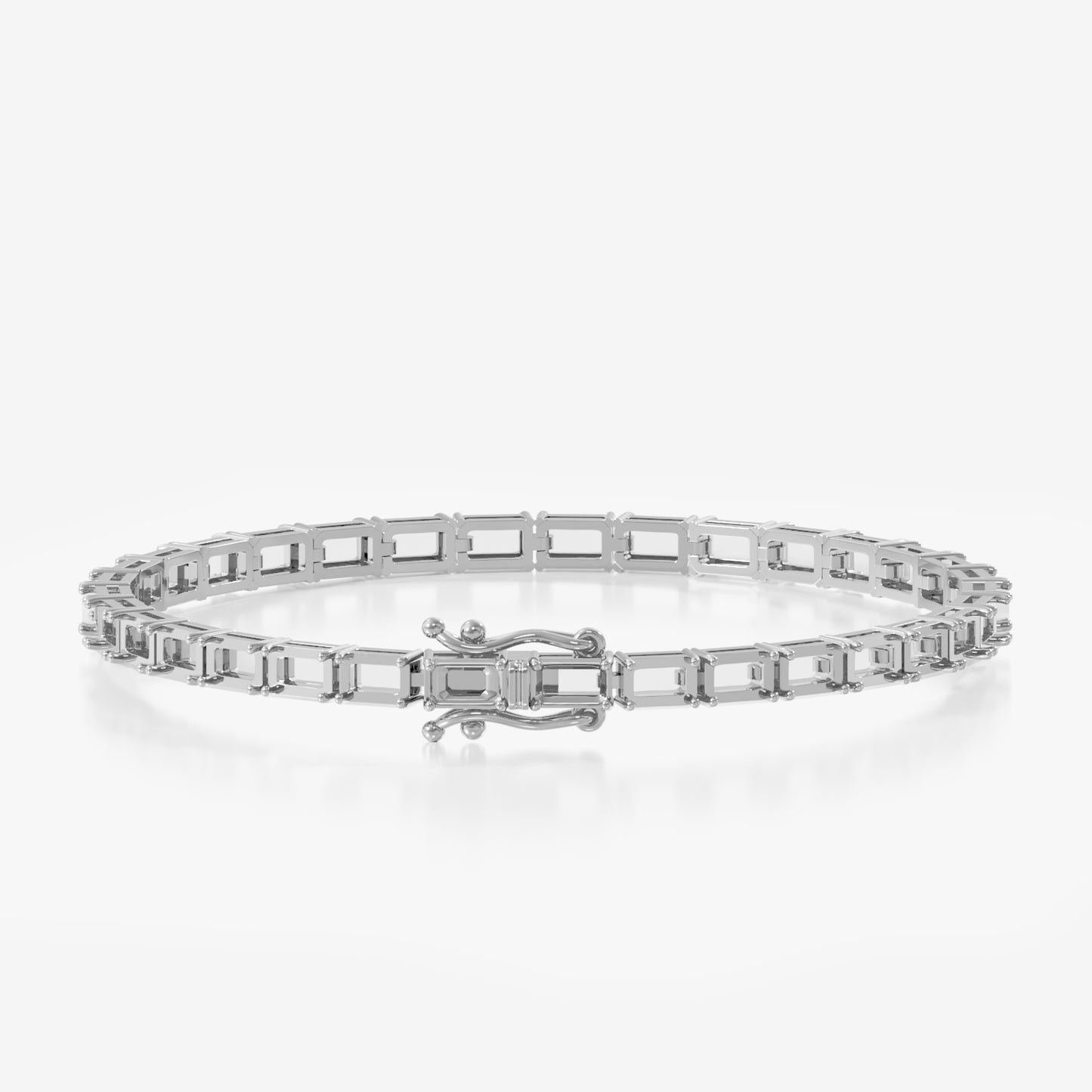 14K Emerald East West Tennis Bracelet