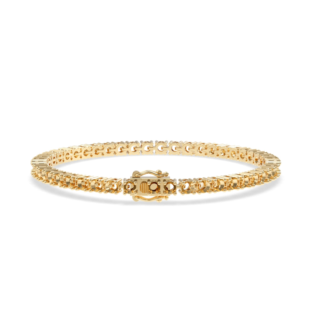 14K 4 Prong Lightwieght Tennis Bracelet