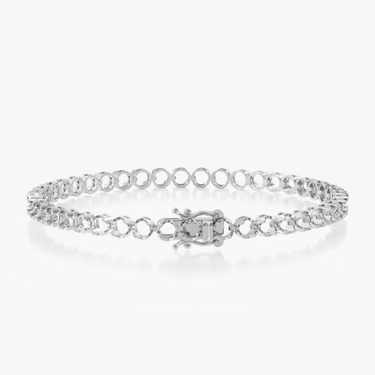 14K Ultra Light Illusion Tennis Bracelet
