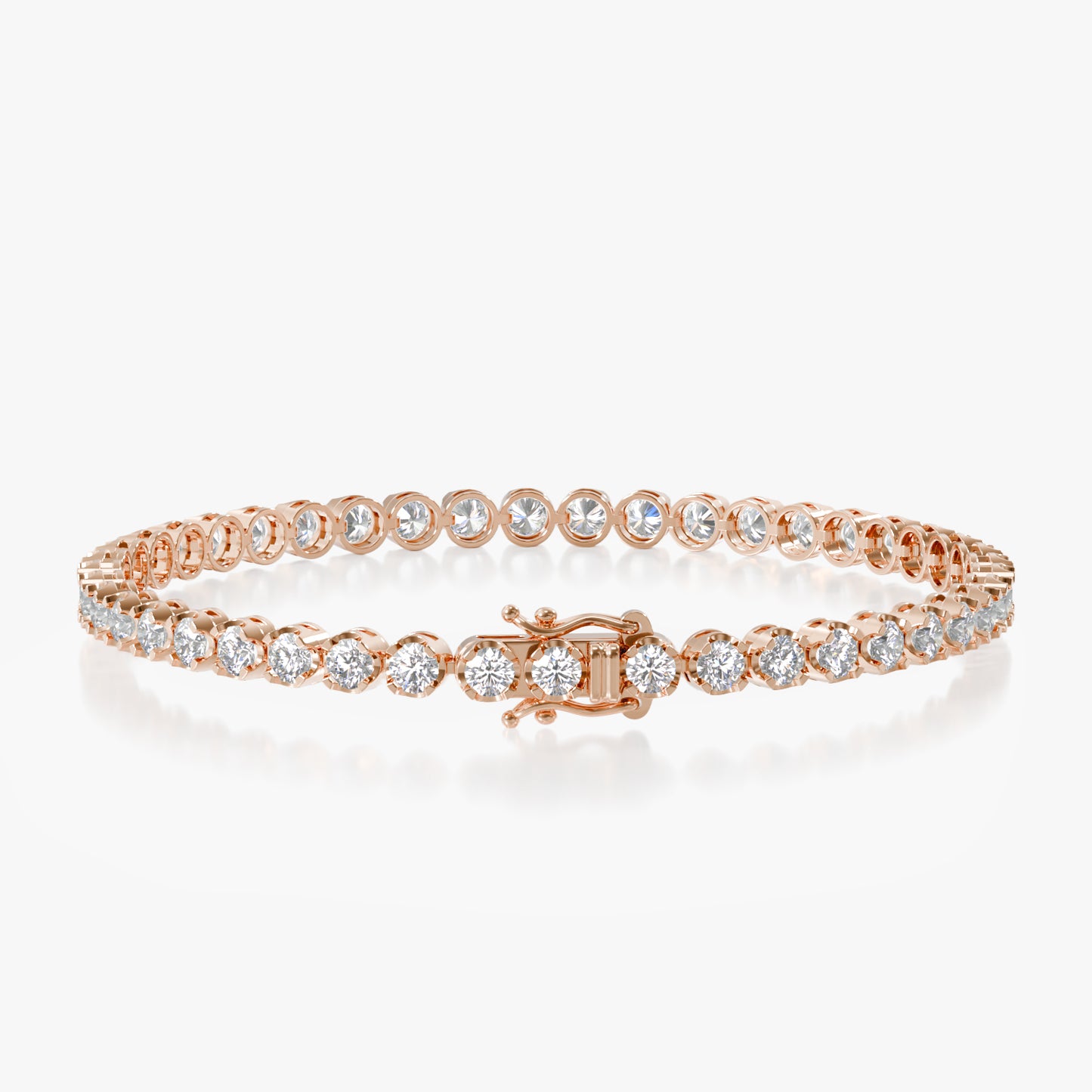 14K Illusion Tennis Bracelet