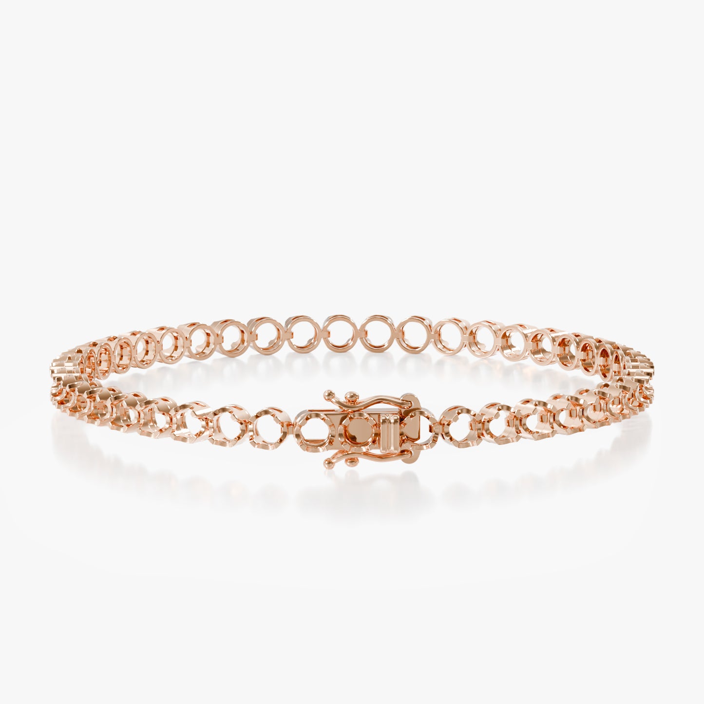 14K Illusion Tennis Bracelet