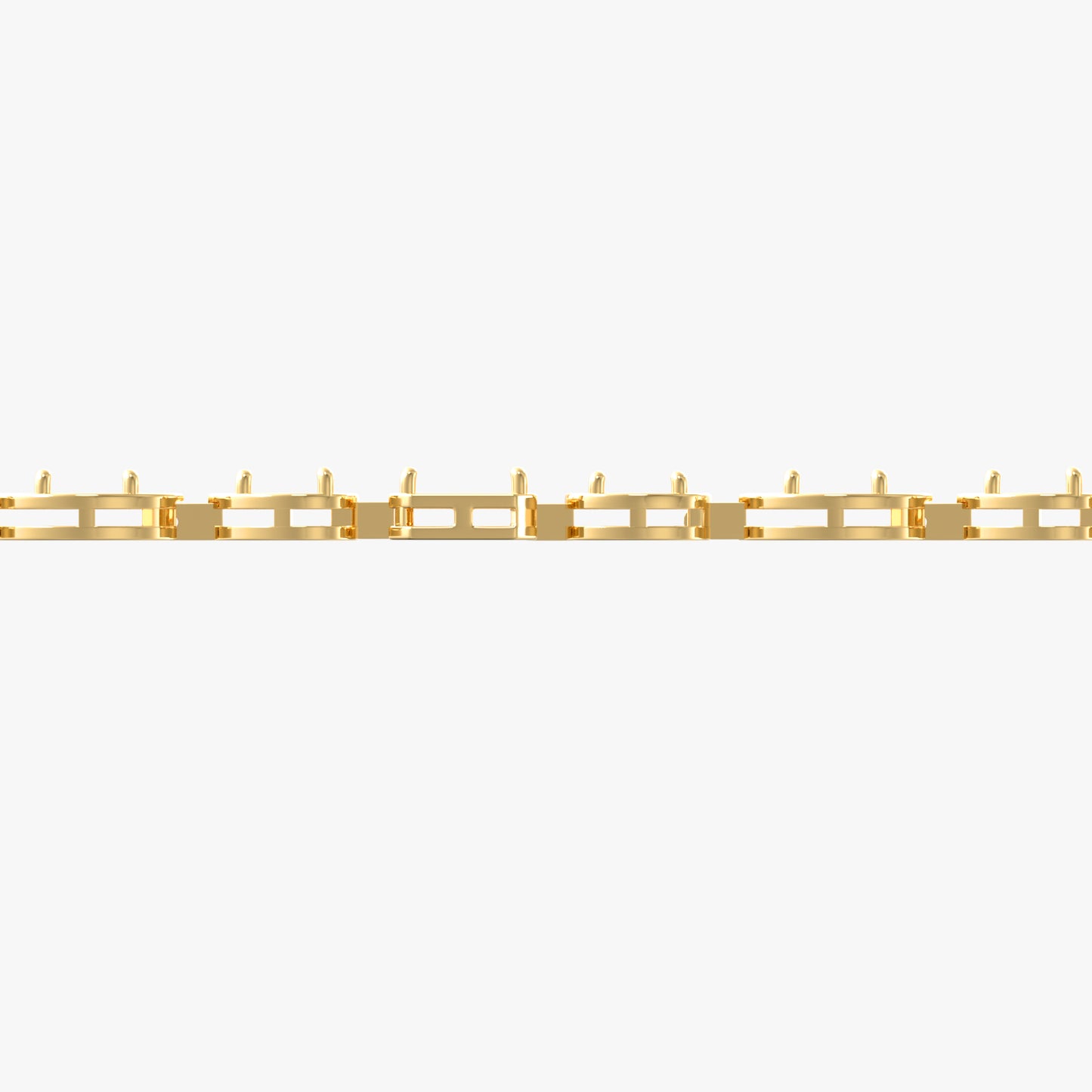 14K Mixed Shape Link Bracelet