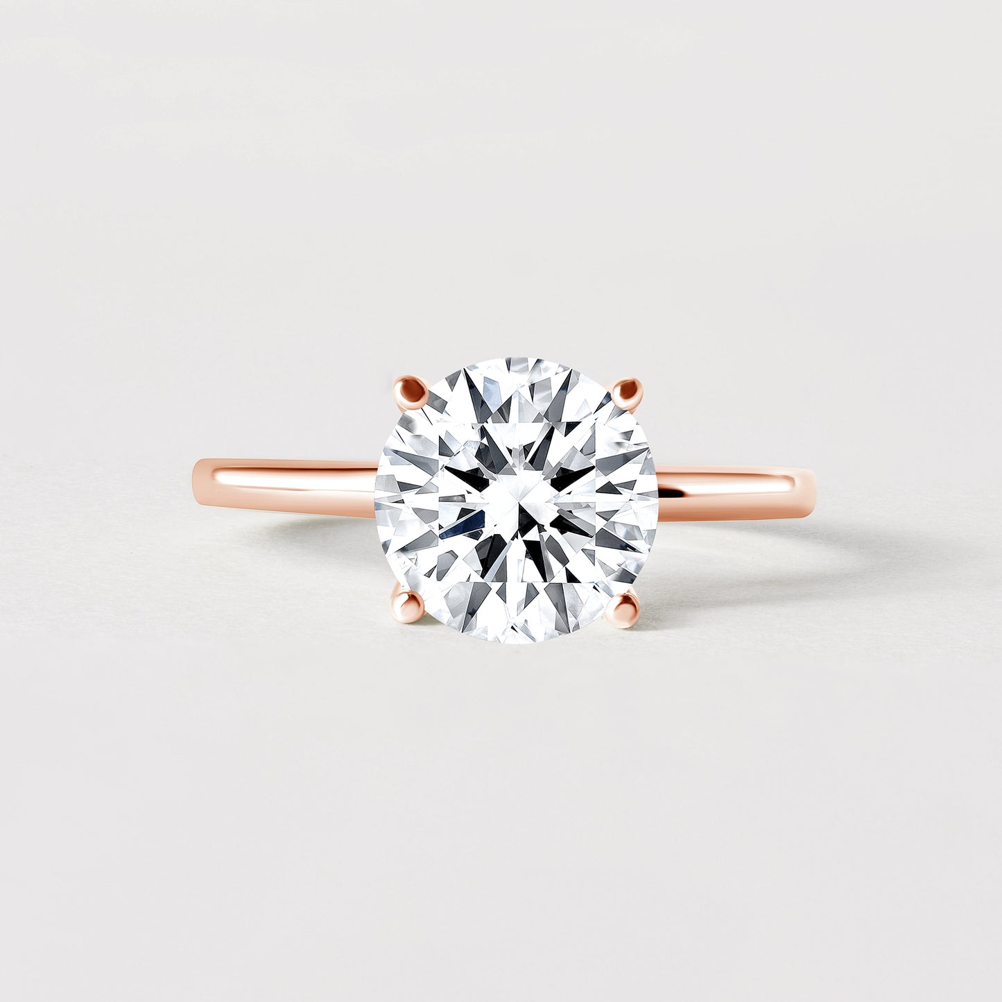14K Classic Round Solitaire Size 6.
