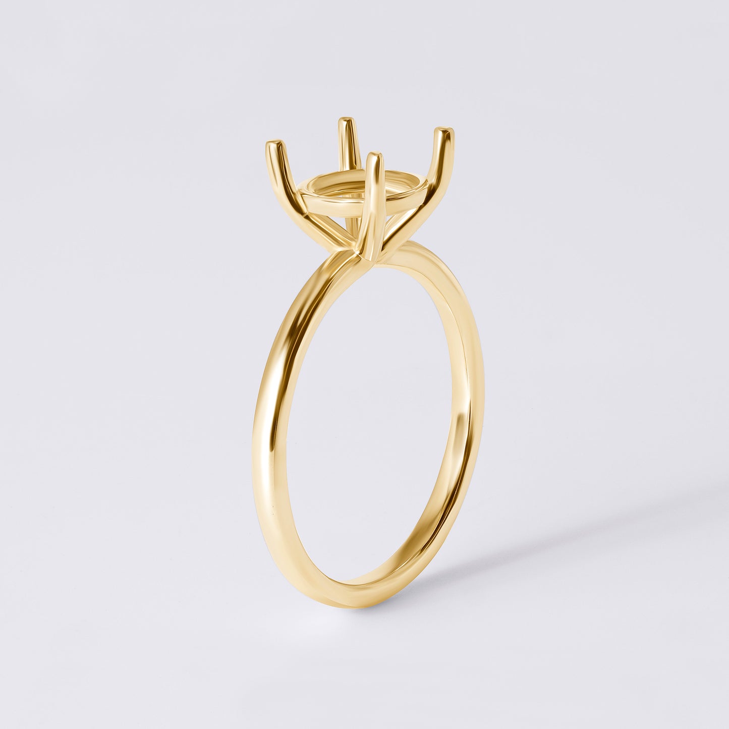 14K Classic Round Solitaire Size 6.