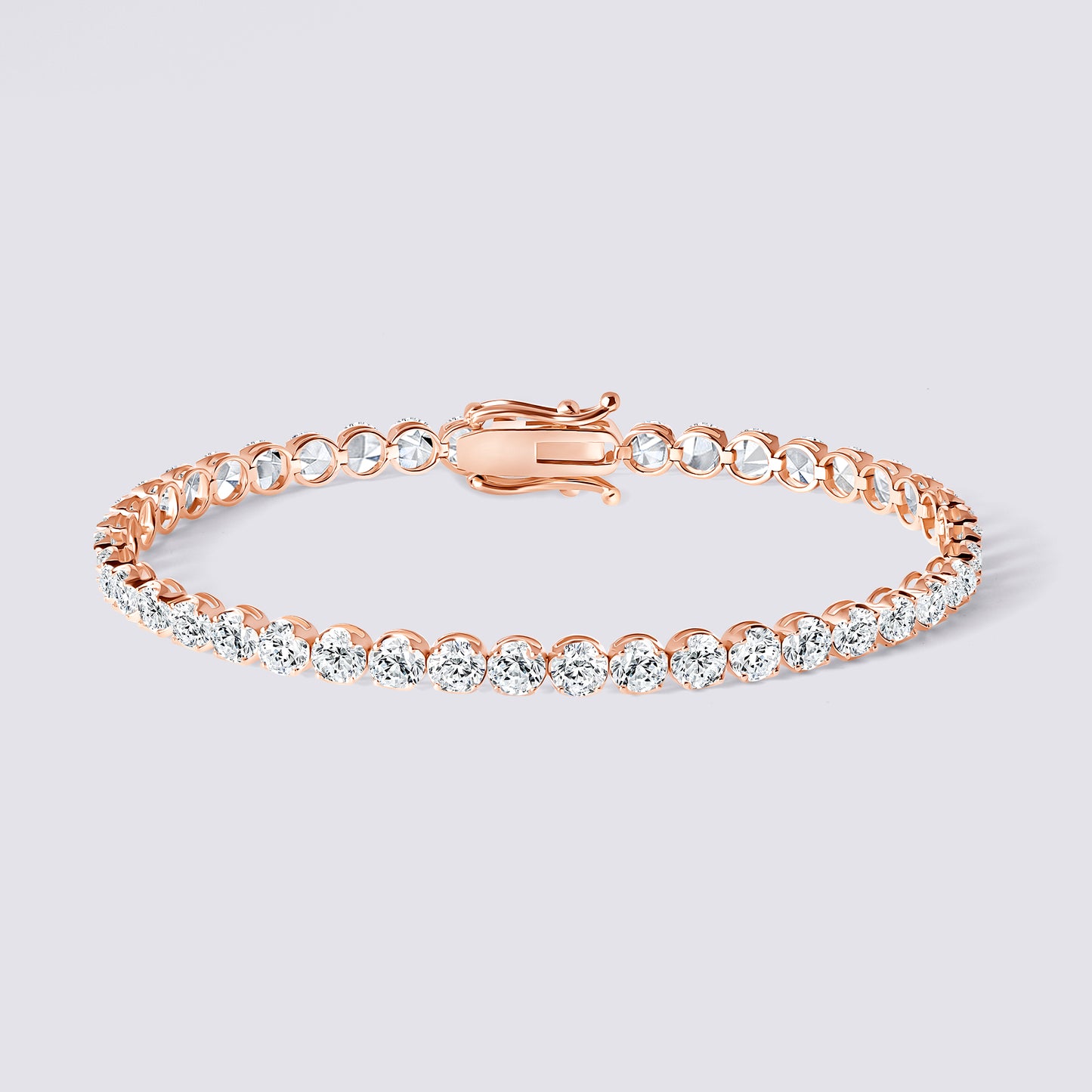 14K Illusion Tennis Bracelet