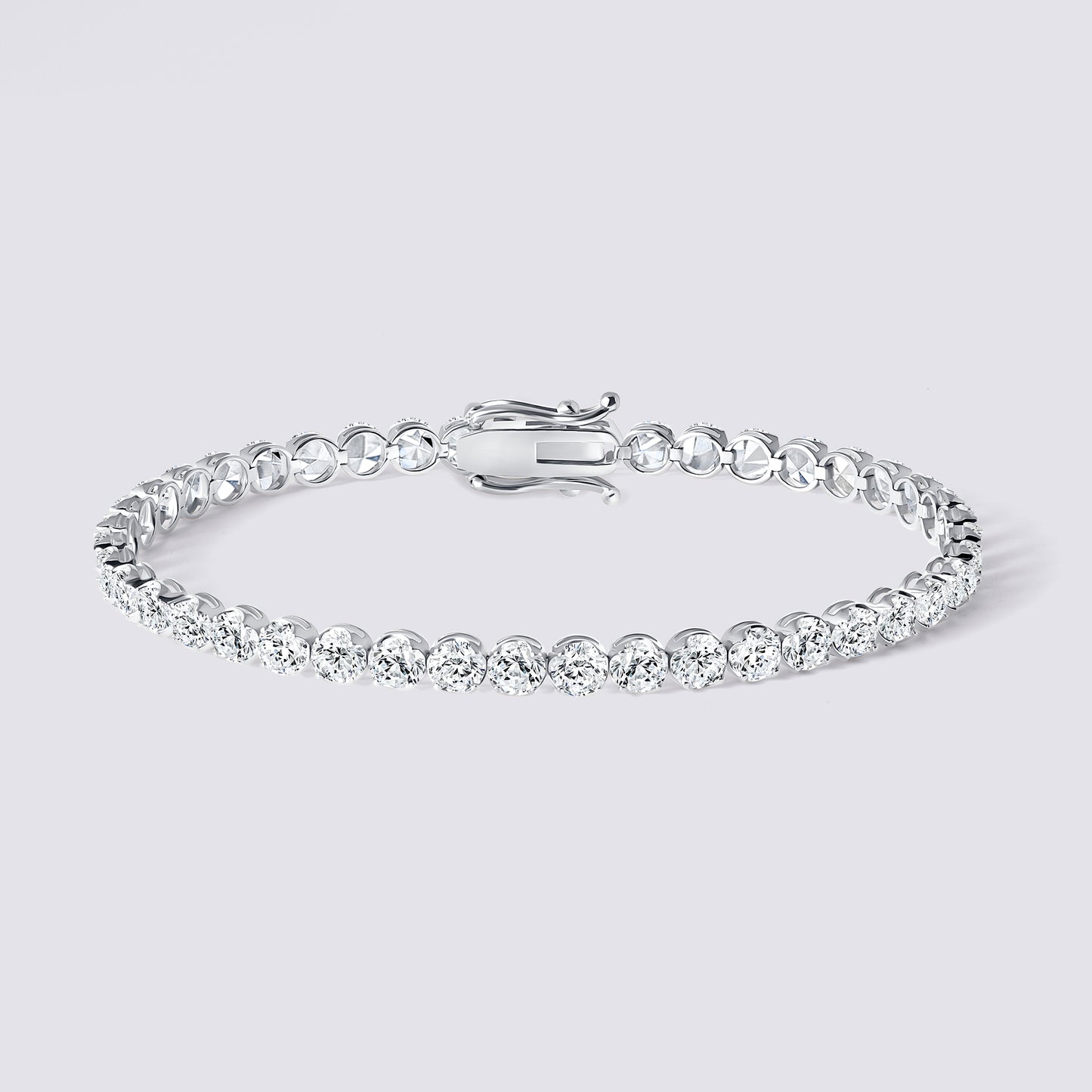 14K Illusion Tennis Bracelet