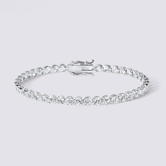 14K Illusion Tennis Bracelet