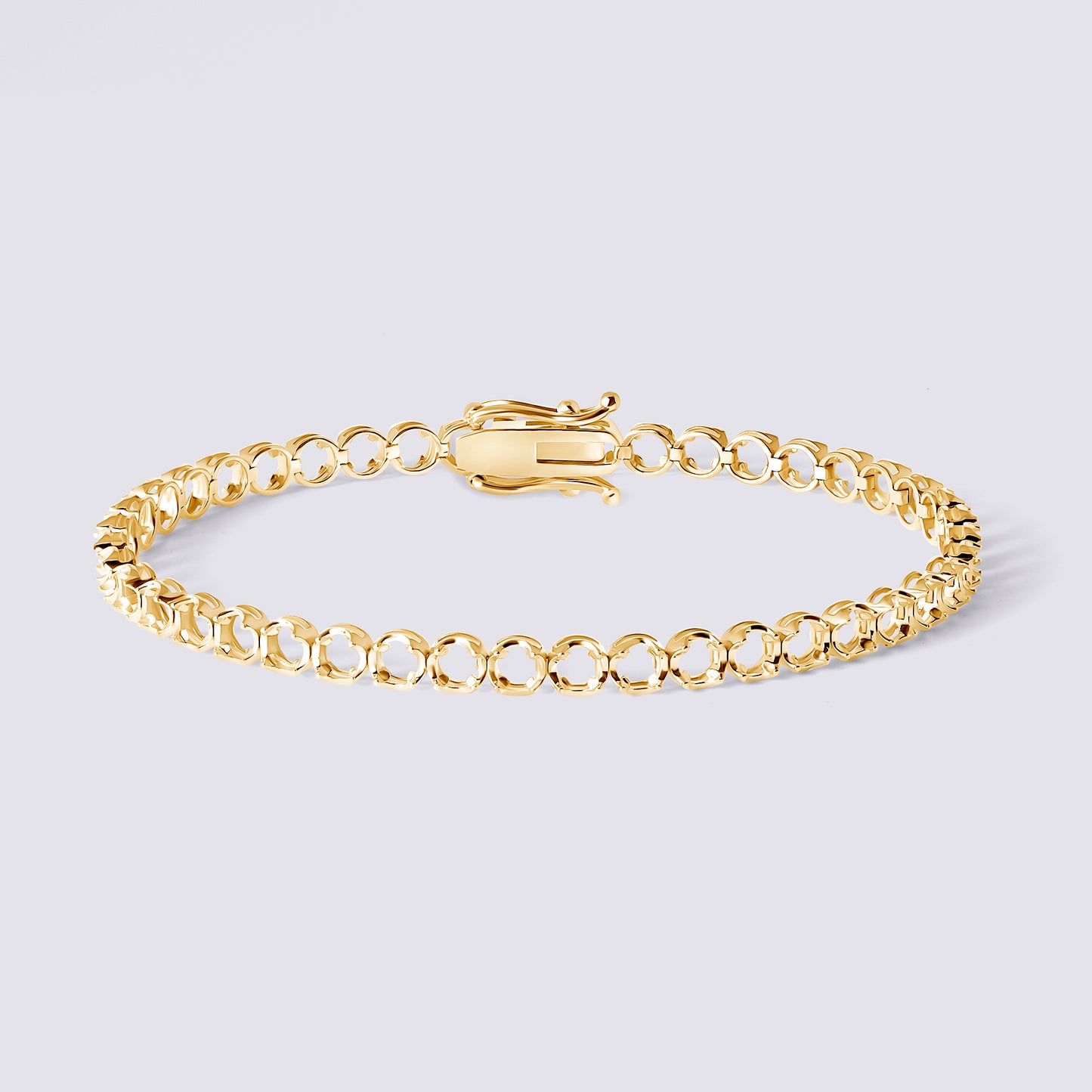 14K Illusion Tennis Bracelet