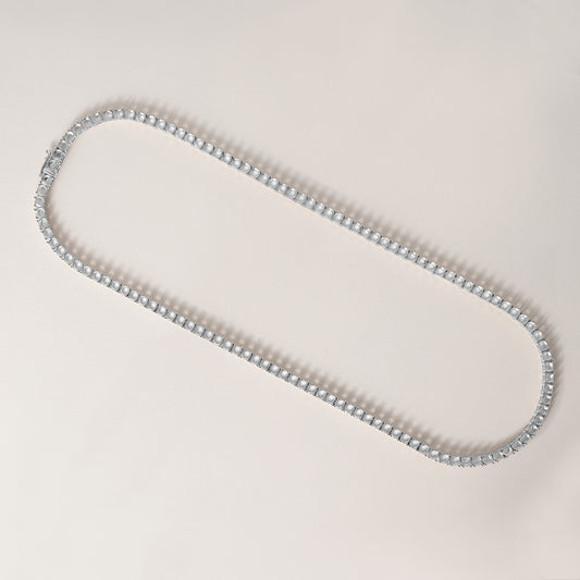 14K 4 Prong Tennis Necklace