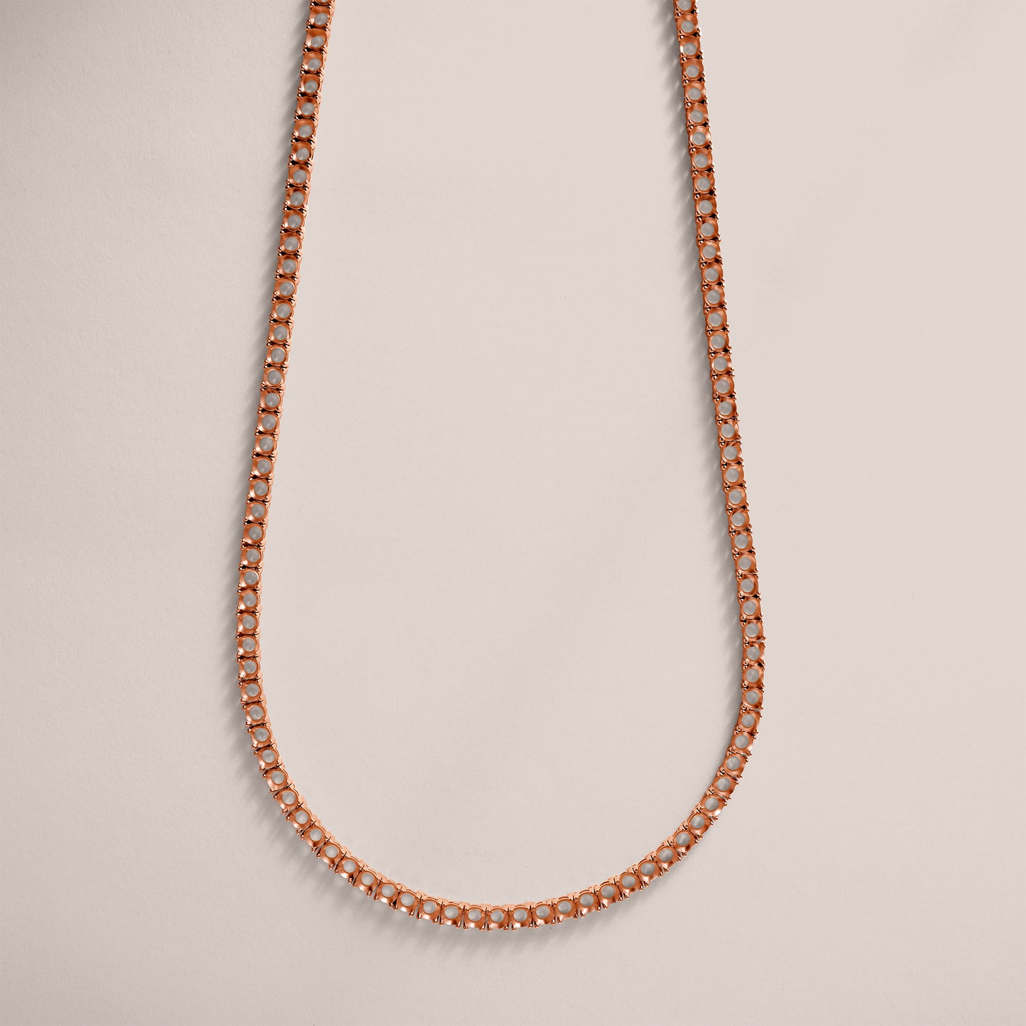 14K 4 Prong Tennis Necklace