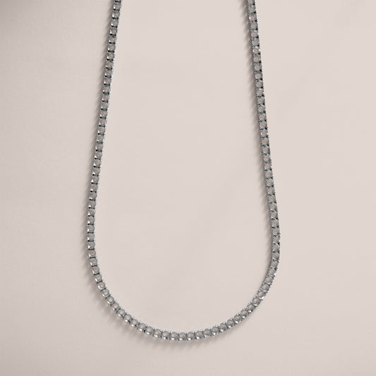 14K 4 Prong Tennis Necklace