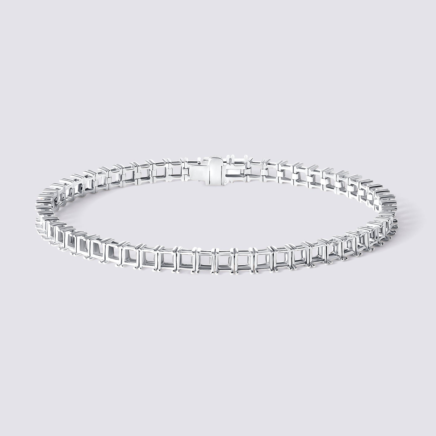 14K Princess Tennis Bracelet
