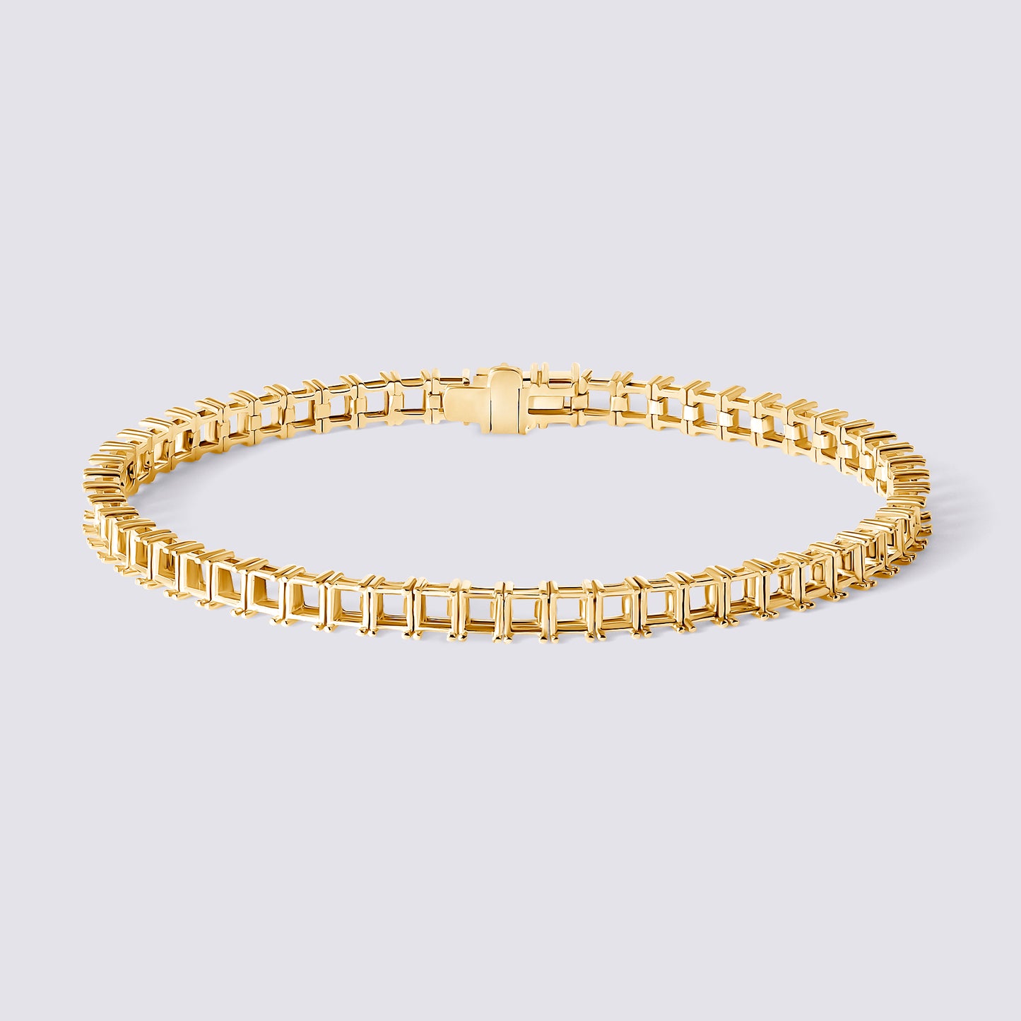 14K Princess Tennis Bracelet