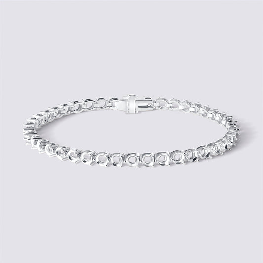 14K 3 Prong Tennis Bracelet