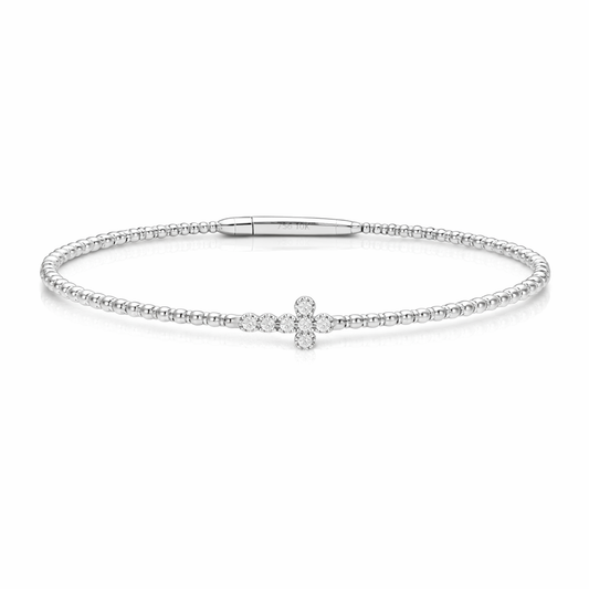 14K Cross Flex Bangle