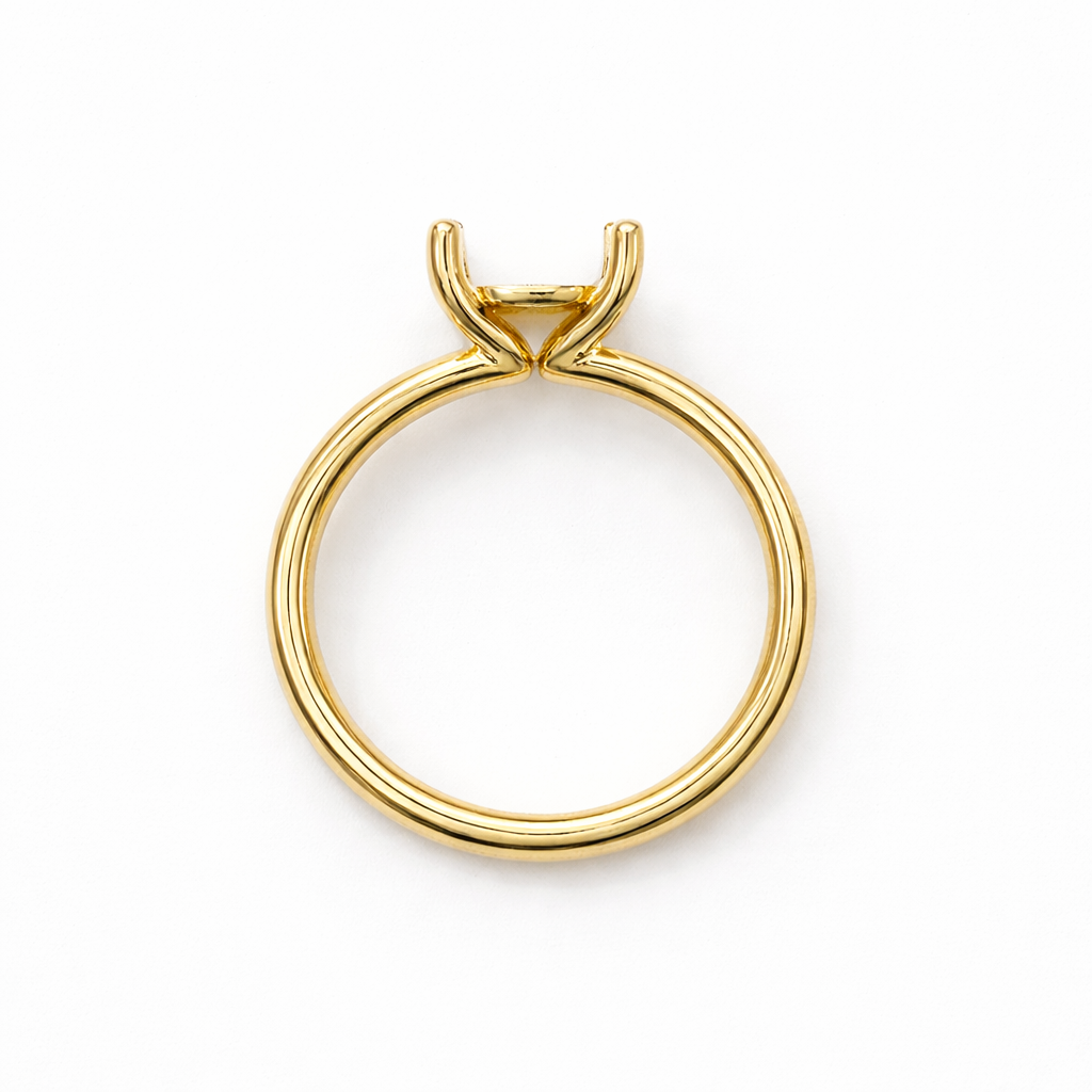 14K Low Base Round Solitaire Size 7.