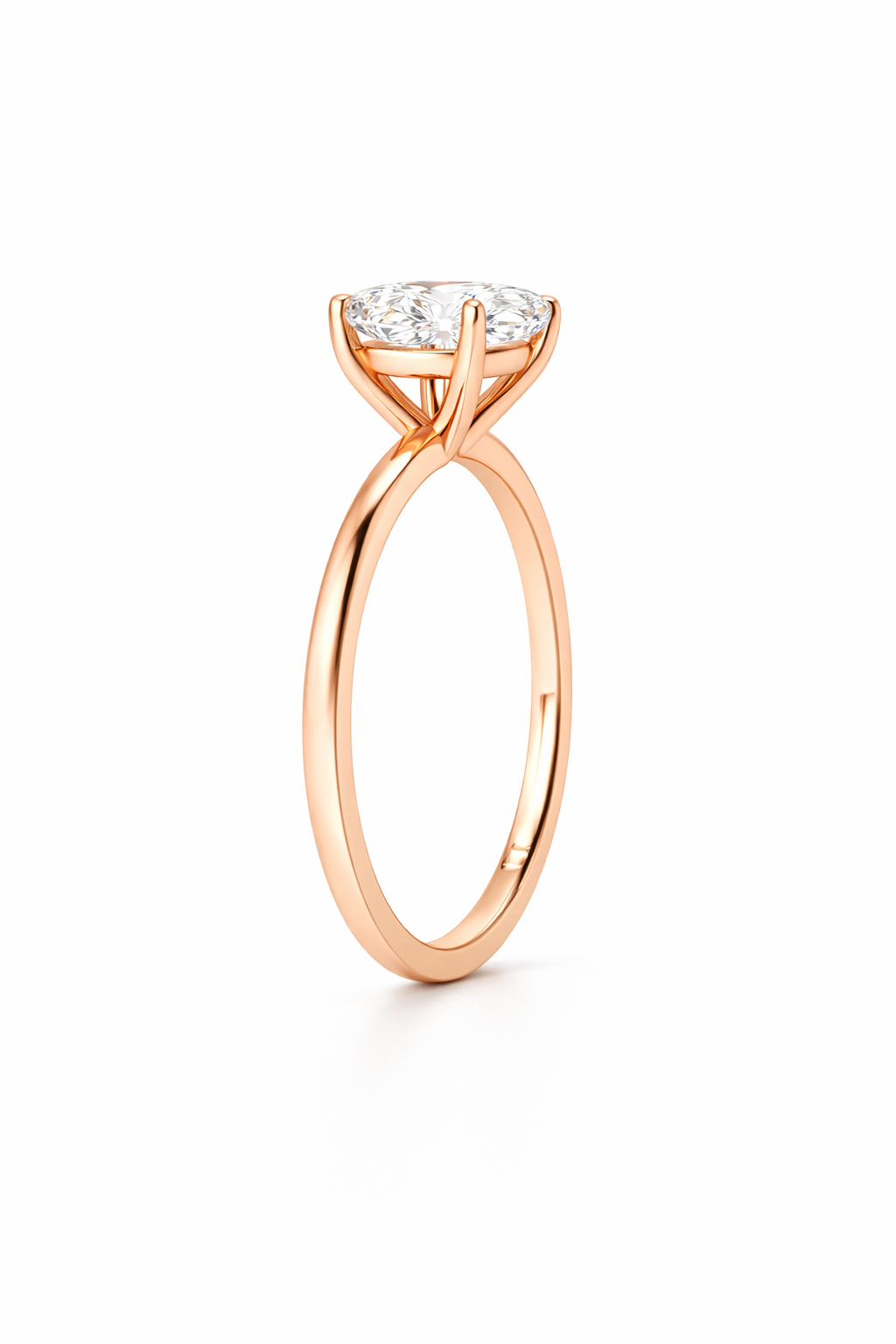 14K Oval Solitaire Size 6.5