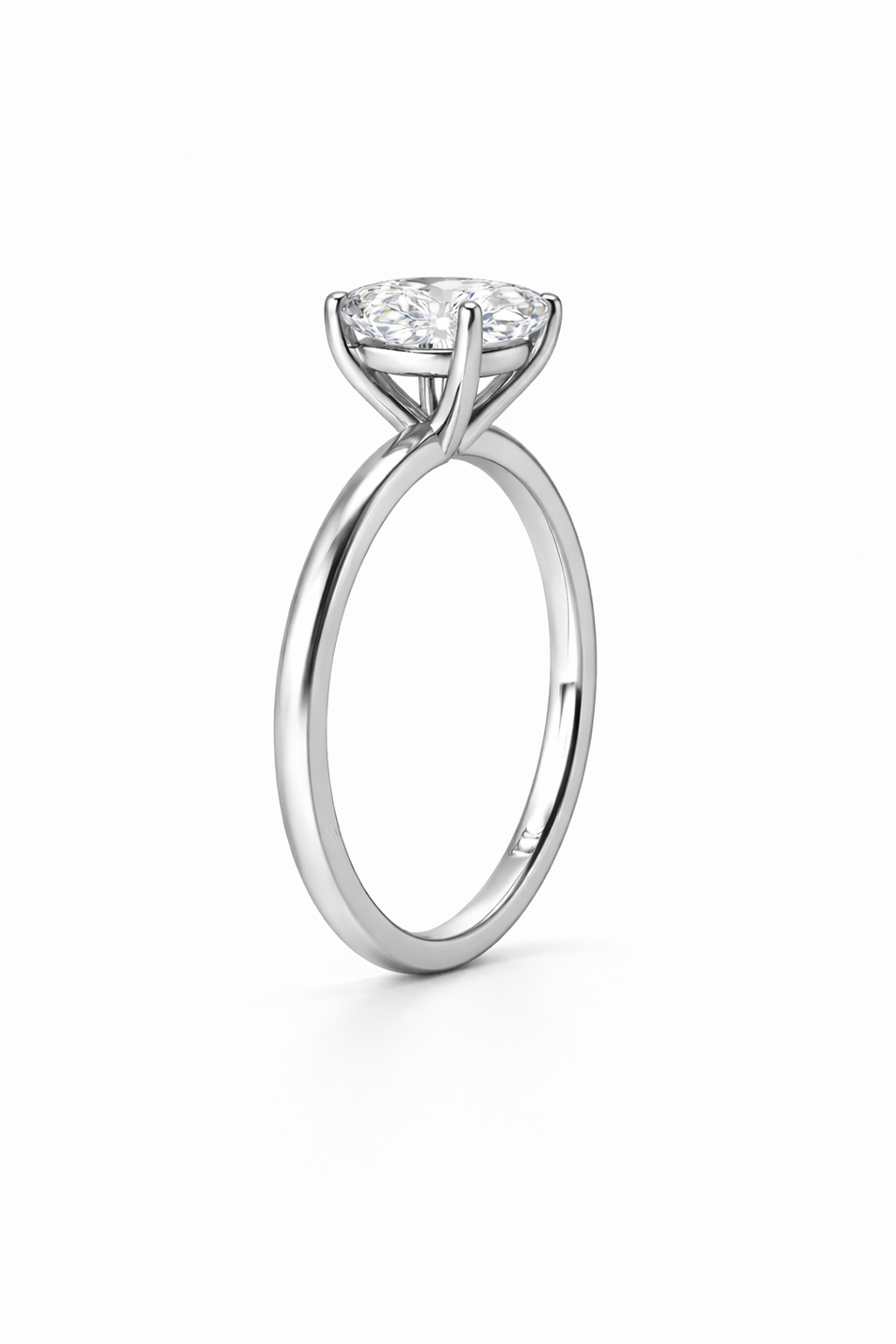14K Oval Solitaire Size 6.5
